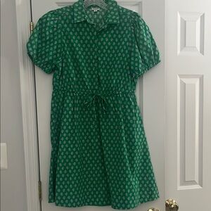 Green Patterned Dress